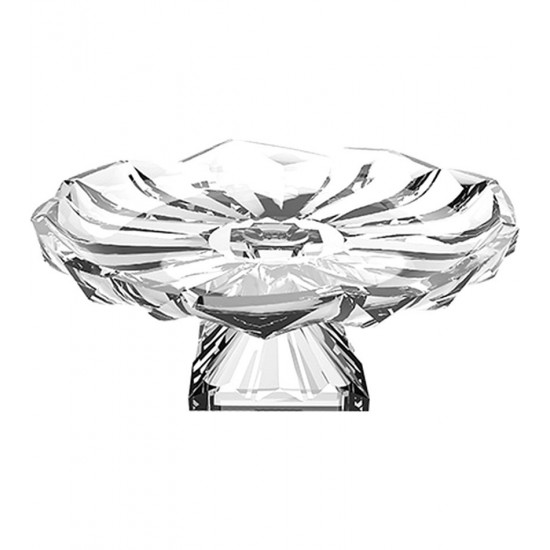 Prato 31,5 Por 12,5cm Para Bolo Com Pé Princess Cristal Ecológico